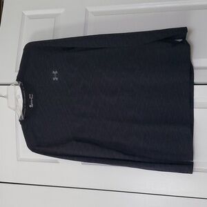 Men's Large Under Armour Black Heatgear Fitted Long Sleeve Shirt